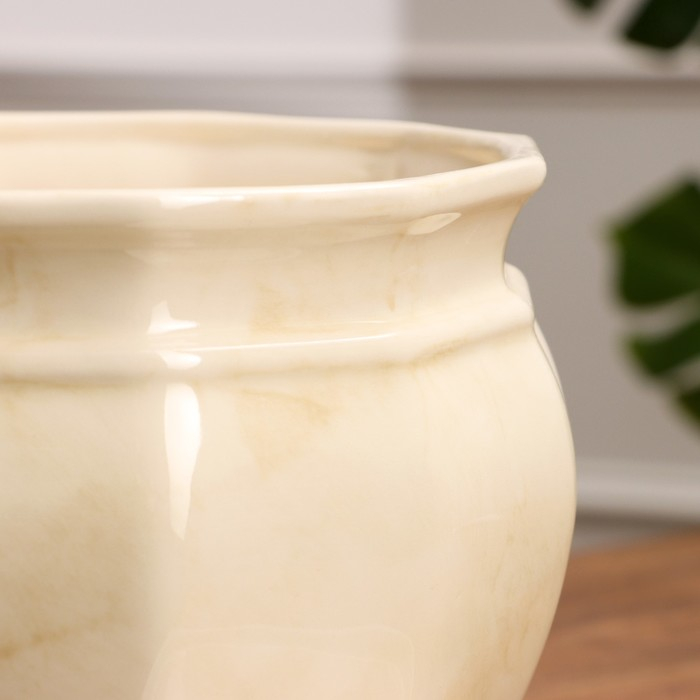 Набор горшков 3шт. "Мираж" белый: 14,5л. 5,3л, 2л