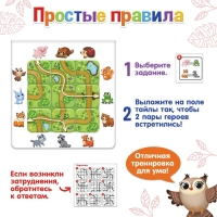 Настольная игра на логику &laquo;Найди дорожку&raquo;, 1-2 игрока, 3+
