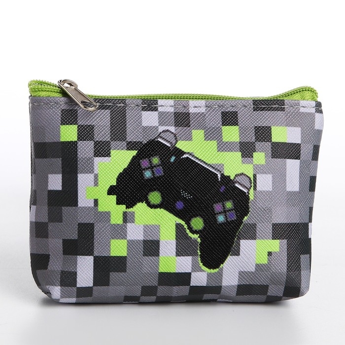 Кошелек детский, цвет микс Кошелек детский, цвет микс "Пиксельный мир", 11*7 см микс