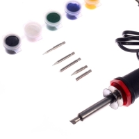 Прибор для выжигания по дереву, 6 красок + 5 насадок Прибор для выжигания по дереву, 6 красок + 5 насадок