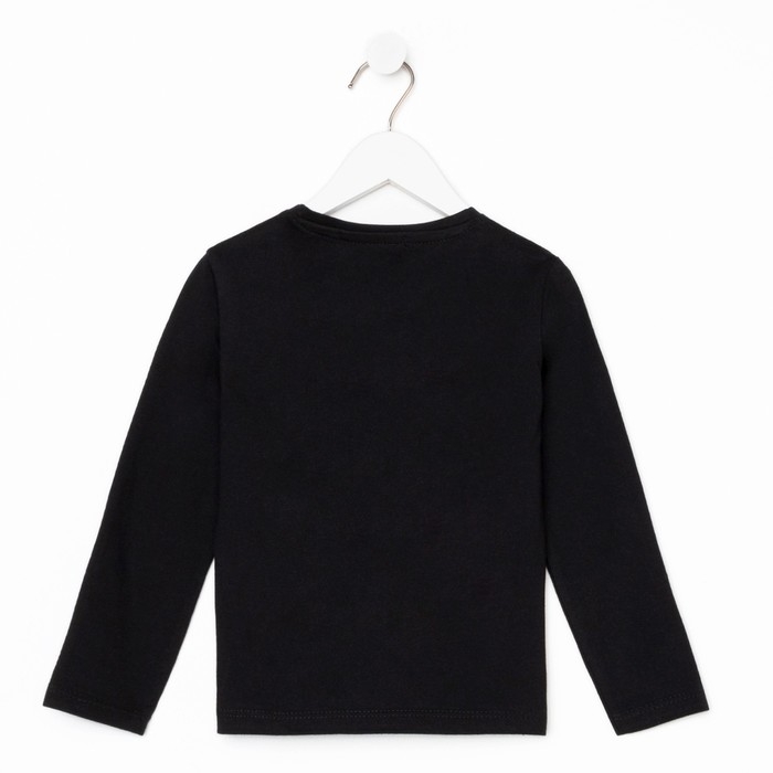 Футболка с длинным рукавом Marvel, рост 110-116, черный Футболка с длинным рукавом Marvel, рост 110-116, черный