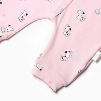 Комбинезон детский, цвет розовый, рост 68 см