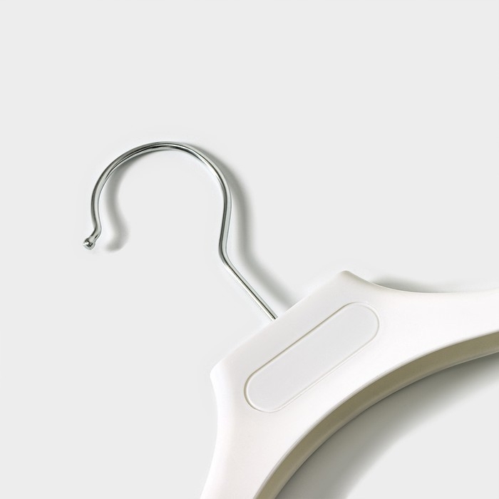Плечики - вешалка для одежды, широкие плечи, 31×4×17 см, цвет белый Плечики - вешалка для одежды, широкие плечи, 31×4×17 см, цвет белый