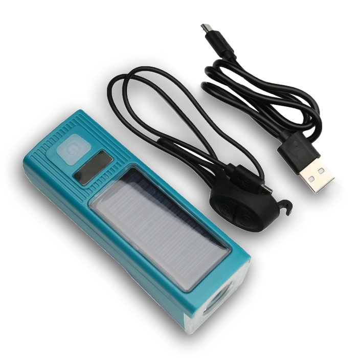 Фонарь велосипедный передний аккумуляторный, водонепроницаемый, 3 режима, с сигналом Фонарь велосипедный передний аккумуляторный, водонепроницаемый, 3 режима, с сигналом