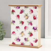 Ключница дерево 6 крючков "Фрукты и ягоды" 20х6,4х26 см Ключница дерево 6 крючков "Фрукты и ягоды" 20х6,4х26 см