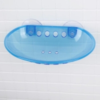 Мыльница на присосках Bath Collection, пластик, 15,5×9,5×3 см, цвет МИКС Мыльница на присосках Bath Collection, пластик, 15,5×9,5×3 см, цвет МИКС