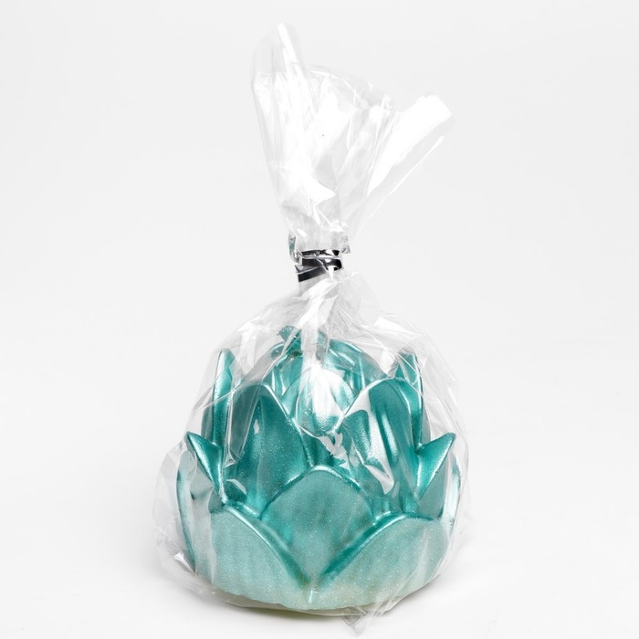 Свеча фигурная Свеча фигурная "Лотос", 6,6х6,5 см, тиффани