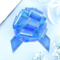 Бант-шар №5 "Золотые полосы", цвет синий Бант-шар №5 "Золотые полосы", цвет синий