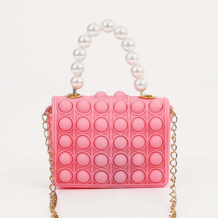 Сумка-мессенджер детская для девочки, pop it, цвет розовый Сумка-мессенджер детская для девочки, pop it, цвет розовый