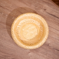 Корзинка плетёная, из бамбука 20х20х7 см