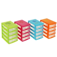 Мини - комод для мелочей 4 секции &laquo;Грэйс&raquo;, 13&times;9&times;15 см, цвет МИКС