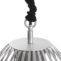 Светильник потолочный "Лиф" серебро 1х40Вт, Е27, 52х52х61 см