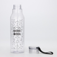 Бутылка для воды &laquo;Кото йога&raquo;, 600 мл