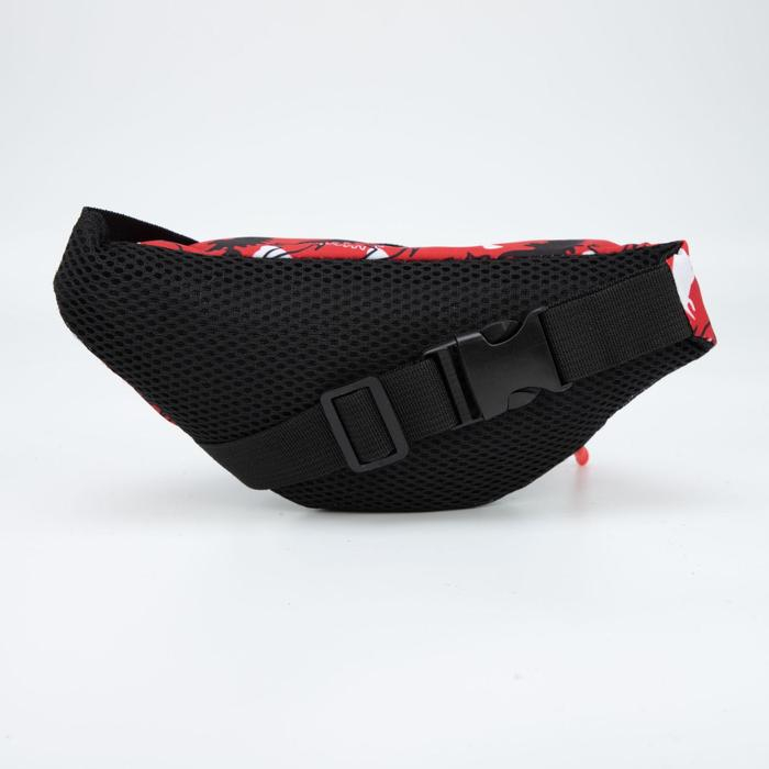 Сумка поясная, отдел на молнии, цвет красный, &laquo;Динозавр&raquo;