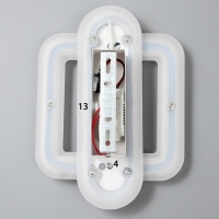 Бра "Квадрат" LED 35Вт 4000К черно-белый 26х19х5 см Бра "Квадрат" LED 35Вт 4000К черно-белый 26х19х5 см