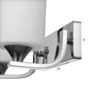 Бра 2490/2CR E27 40Вт хром 30х20 см Бра 2490/2CR E27 40Вт хром 30х20 см