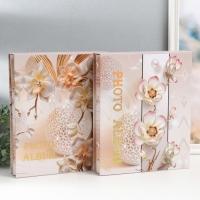 Фотоальбом на 400 фото 10х15 см "Кремовые орхидеи" золотое тиснение МИКС 33,5х27,5х5,5 см Фотоальбом на 400 фото 10х15 см "Кремовые орхидеи" золотое тиснение МИКС 33,5х27,5х5,5 см