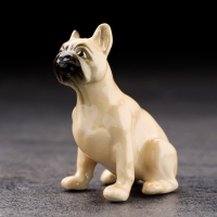 Сувенир "Французский бульдог", ручная работа, фарфор