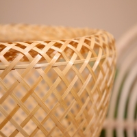 Корзинка плетёная, из бамбука 40х40х25 см