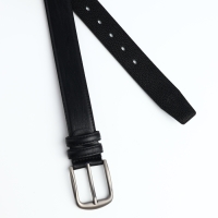 Ремень мужской, ширина 3,7 см, винт, пряжка металл, цвет чёрный Ремень мужской, ширина 3,7 см, винт, пряжка металл, цвет чёрный