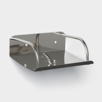 Мыльница настенная, 14,5&times;11,5&times;5 см, сталь