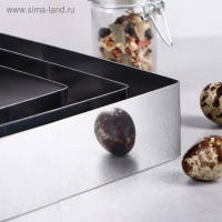 Набор форм для выпечки и выкладки &laquo;Квадрат&raquo;, 20 х 20 х 4,5 см, 3 шт