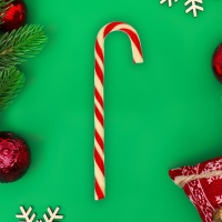 Новый год. Карамель леденцовая фигурная Sweet Ness "Открытка с тростью", 30 г Новый год. Карамель леденцовая фигурная Sweet Ness "Открытка с тростью", 30 г