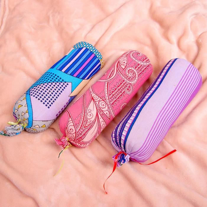 Валик с лавандой и стружкой можжевельника, сувенирная, 10&times;28 см, микс