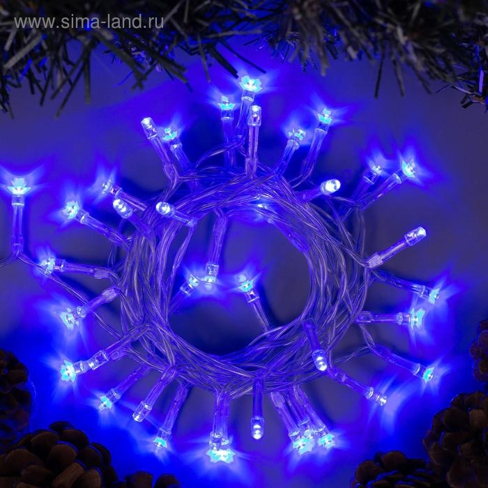 Гирлянда «Нить» 2 м, IP20, прозрачная нить, 20 LED, 2 режима, батарейки AAх3 (нет в комплекте), свечение синее Гирлянда «Нить» 2 м, IP20, прозрачная нить, 20 LED, 2 режима, батарейки AAх3 (нет в комплекте), свечение синее