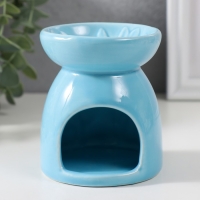 Аромалампа керамика "Подводный мир" голубая 7,2х7,2х8,9 см Аромалампа керамика "Подводный мир" голубая 7,2х7,2х8,9 см