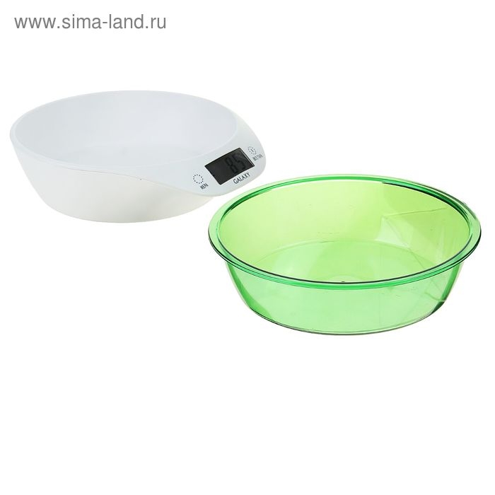 Весы кухонные Galaxy GL 2804, электронные, до 5 кг, LCD-дисплей, бело-зелёные Весы кухонные Galaxy GL 2804, электронные, до 5 кг, LCD-дисплей, бело-зелёные