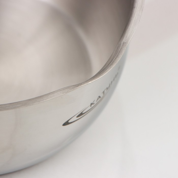 Ковш &laquo;Аврора&raquo;, 1,6 л, d=16 см, капсульное дно, стеклянная крышка, индукция