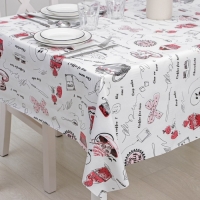 Клеёнка на стол Доляна &laquo;Чай&raquo;, на нетканой основе, ширина 137 см, толщина 0,2 мм, рулон 20 м