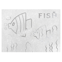 Бумага цветная самоклеящаяся, раскраска, А4, 6 листов, 1 цвет, с блёстками, односторонняя, в пакете, 80 г/м&sup2;, Смешарики