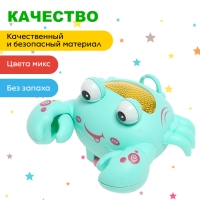 Игрушка заводная &laquo;Краб&raquo;, световые эффекты, цвета МИКС
