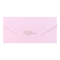 Конвет для денег "Поздравляем!" розовый цвет, бархат, тиснение, 19 х 9 см