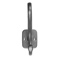 Крючок мебельный CAPPIO SMILE, двухрожковый, черный