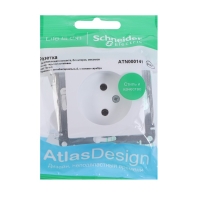 Розетка SE ATLASDESIGN, 16 А, 250 В, встраиваемая, без з/к, IP20, белая, ATN000141 Розетка SE ATLASDESIGN, 16 А, 250 В, встраиваемая, без з/к, IP20, белая, ATN000141