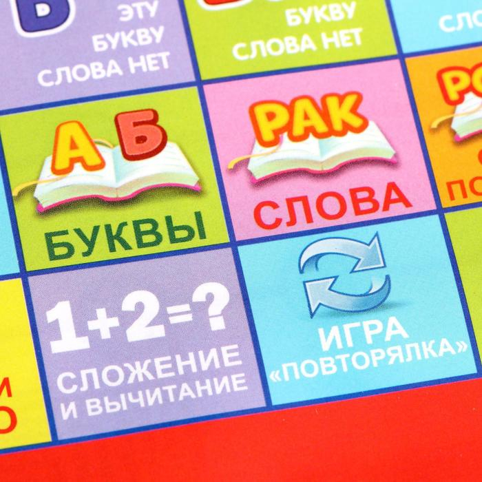 Обучающий планшет «Первые знания», со звуковыми эффектами Обучающий планшет «Первые знания», со звуковыми эффектами