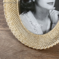 Фоторамка полистоун 10х15 см овал "Плетёнка" золото 21х16 см Фоторамка полистоун 10х15 см овал "Плетёнка" золото 21х16 см