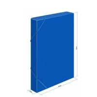 Папка-короб на резинке А4, 500мкм, Calligrata, корешок 25 мм, до 230 листов, тиснение "песок", синяя Папка-короб на резинке А4, 500мкм, Calligrata, корешок 25 мм, до 230 листов, тиснение "песок", синяя