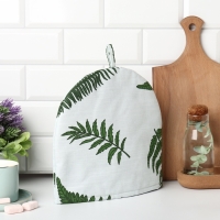 Грелка на чайник Этель "Папоротник" 28х28см, репс 220 г/м2, 100% хл Грелка на чайник Этель "Папоротник" 28х28см, репс 220 г/м2, 100% хл