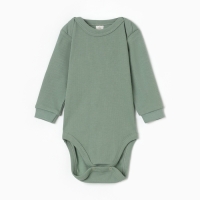 Боди с длинным рукавом,, цвет зеленый, рост 74 см