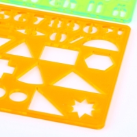 Набор трафаретов &laquo;Английский алфавит, цифры, фигуры&raquo;, 2 шт.