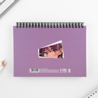 Скетчбук в твердой обложке на гребне А5, 80 л. 100 г/м &laquo;Аниме&raquo;