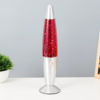 Светильник "Ракета" 1х30Вт Е14-R39 (блестки) серебро 8х8х34см Светильник "Ракета" 1х30Вт Е14-R39 (блестки) серебро 8х8х34см