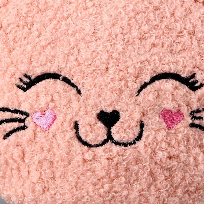 Сумка детская мягкая Сумка детская мягкая "Котёнок", 15*13 см, цвет розовый