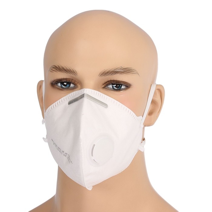 Полумаска фильтрующая складная с клапаном FFP1 в индивидуальной упаковке Полумаска фильтрующая складная с клапаном FFP1 в индивидуальной упаковке