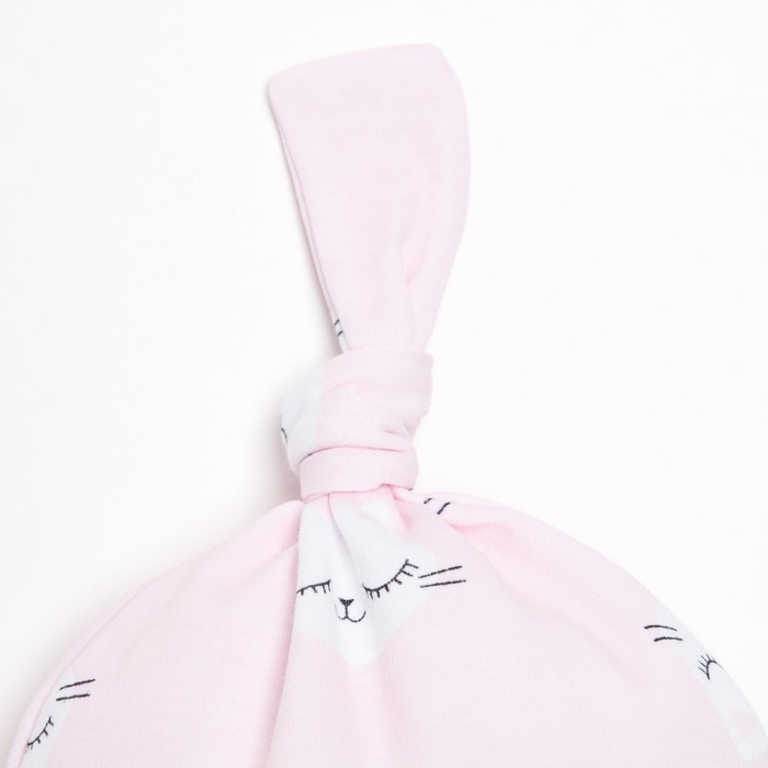 Комплект: боди, шапочка и брюки Крошка Я &laquo;Киса&raquo;, рост 74-80 см