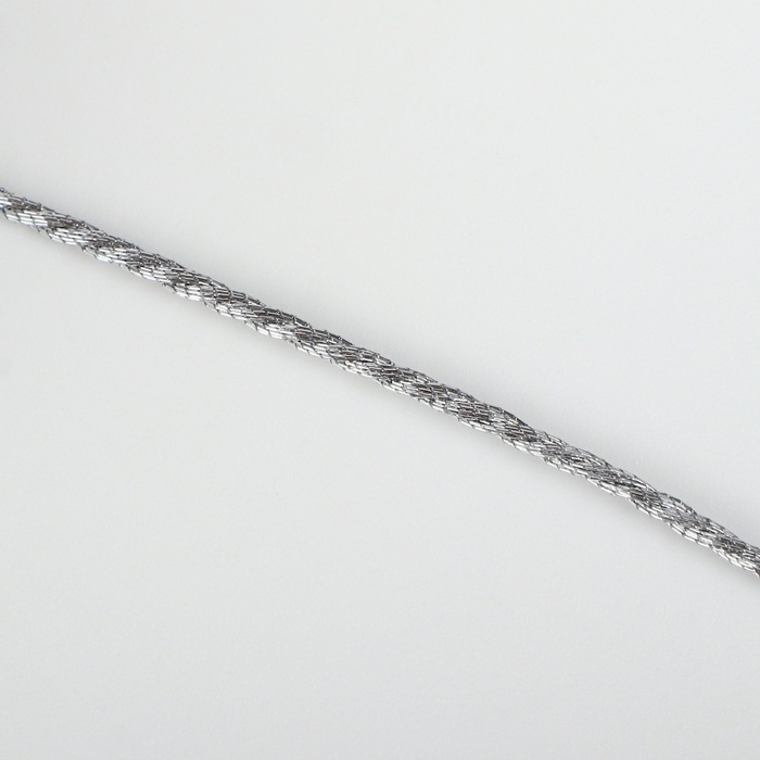 Нить для плетения, d = 1 мм, 25 &plusmn; 1 м, цвет серебряный